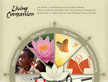 Tablet Screenshot of livingcompassion.org